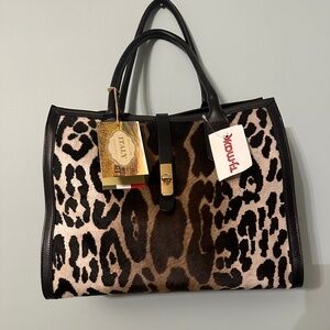Animal print cavalcanti bag